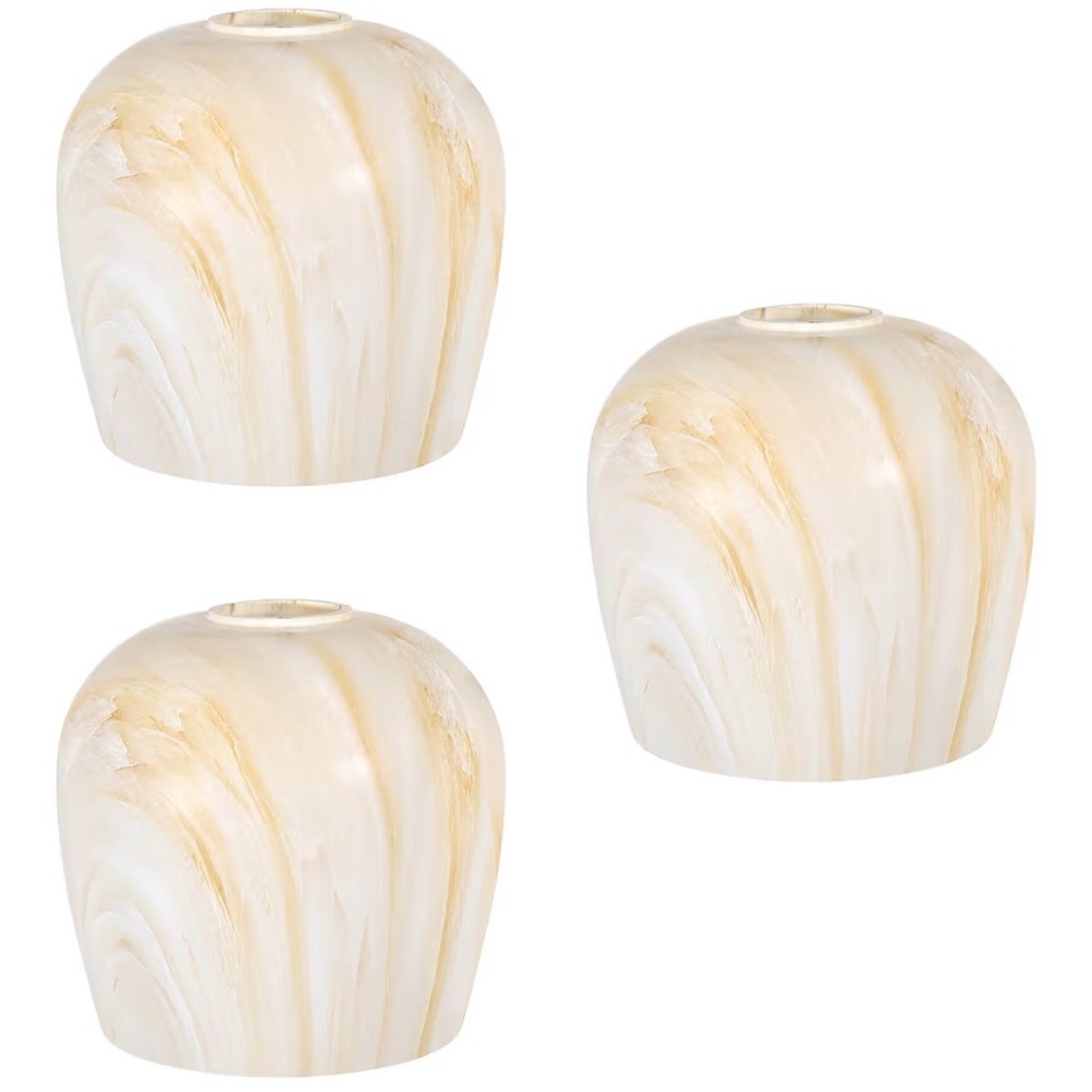 3 Pack 6.23 Inch Painting Glass Lamp Shade Replacement